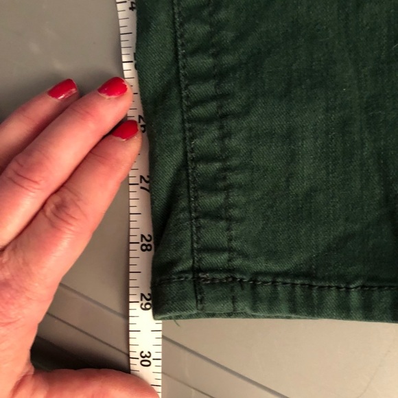 Seven7 Jeans size 12 dark green high rise jeans with stretch - Picture 11 of 16